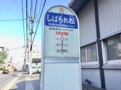 「しばられ松」バス停留所