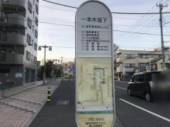 「一本木坂下」バス停留所