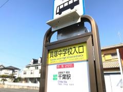「貝塚中学校入口」バス停留所