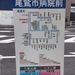 「総合病院前」バス停留所