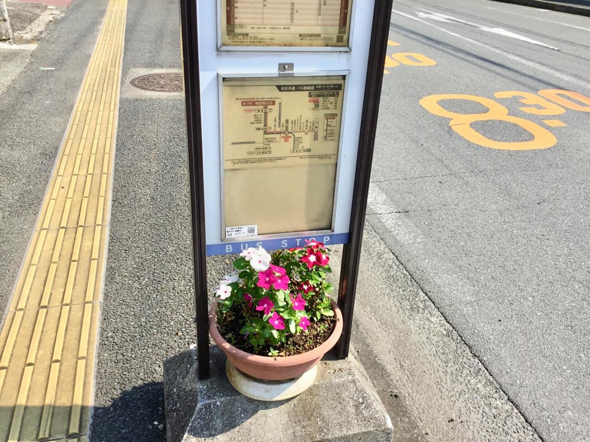 「楠団地入口」バス停留所