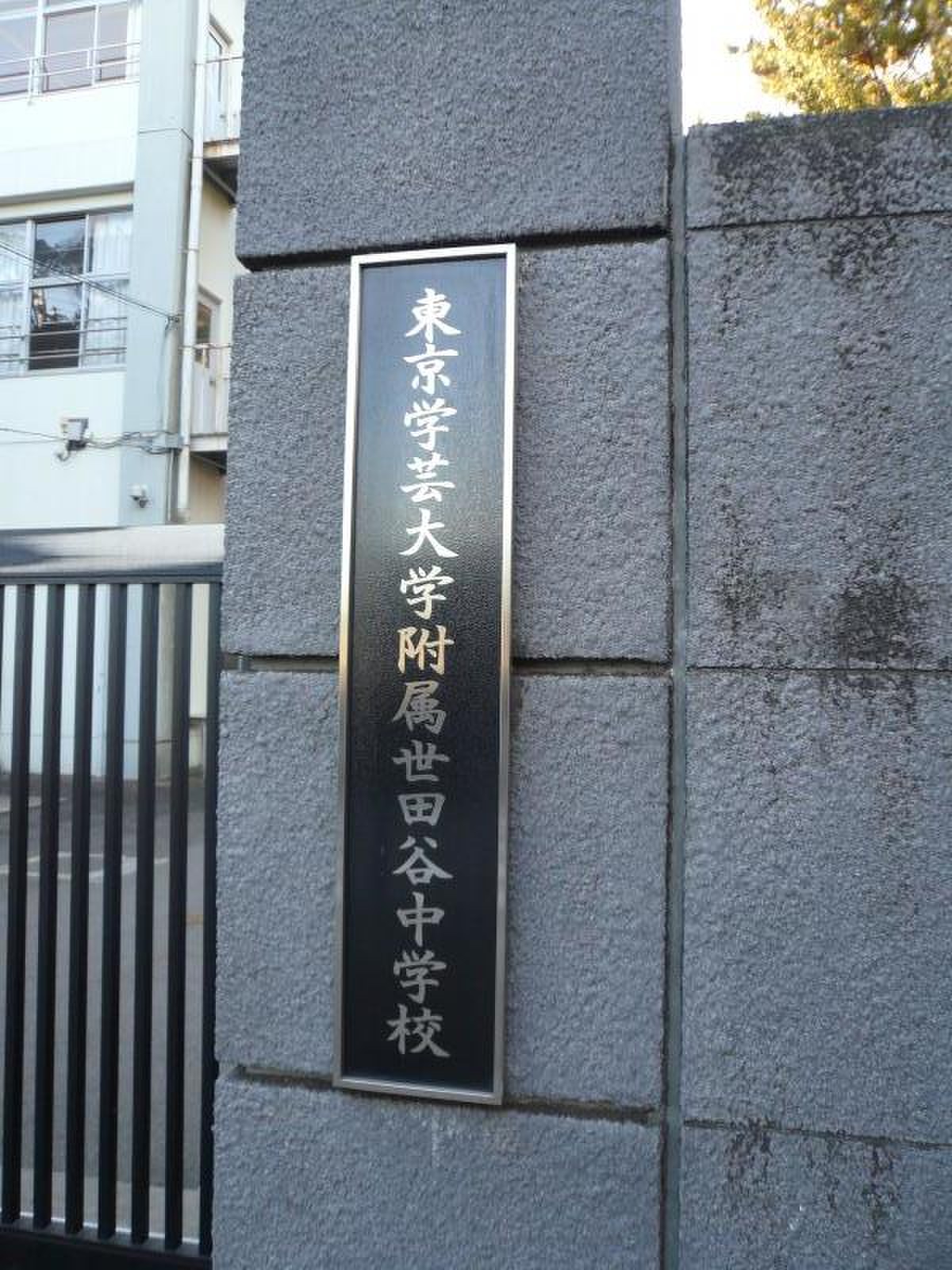 学芸 大学 附属 世田谷 中学校