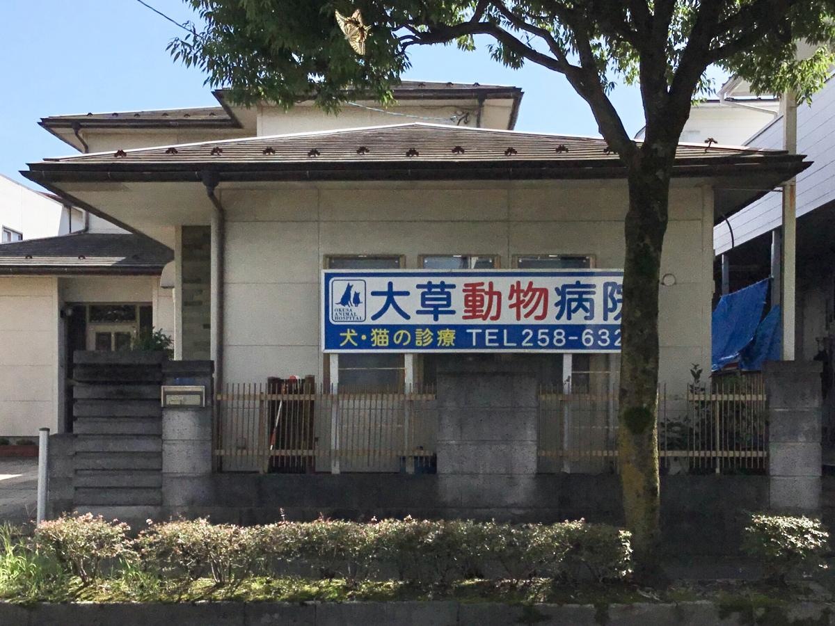 大草動物病院です。