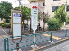 「調布中学校」バス停留所