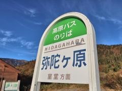「弥陀ヶ原」バス停留所