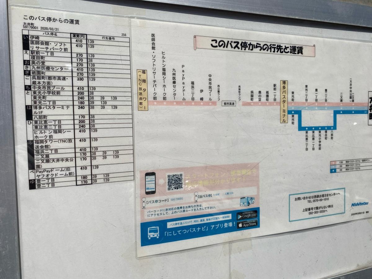 大井町　バス停