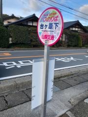 「台ケ原下」バス停留所