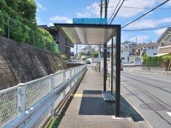 「長沢中学校下」バス停留所