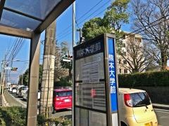 「熊本大学前」バス停留所