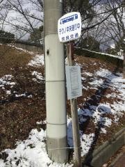 「テクノ中央通り中」バス停留所