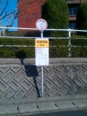 「市役所前」バス停留所
