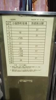 「小鹿野町」バス停留所