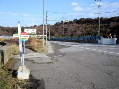 「鯵ヶ沢中学校前」バス停留所