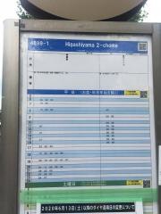 「東山二丁目」バス停留所