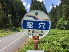 「蛇穴」バス停留所