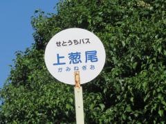 「上葱尾」バス停留所