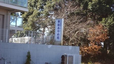 東総あやめ苑 看板