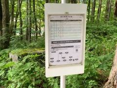 「大正池」バス停留所