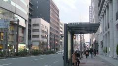 「烏丸三条」バス停留所