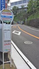 「北方小学校前」バス停留所