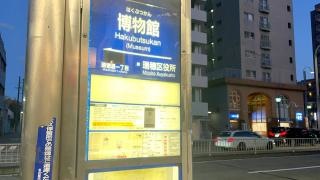 「博物館(西側)」バス停留所