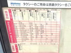 「荒生田公園下」バス停留所