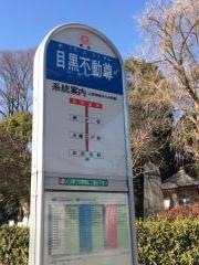 「目黒不動尊」バス停留所