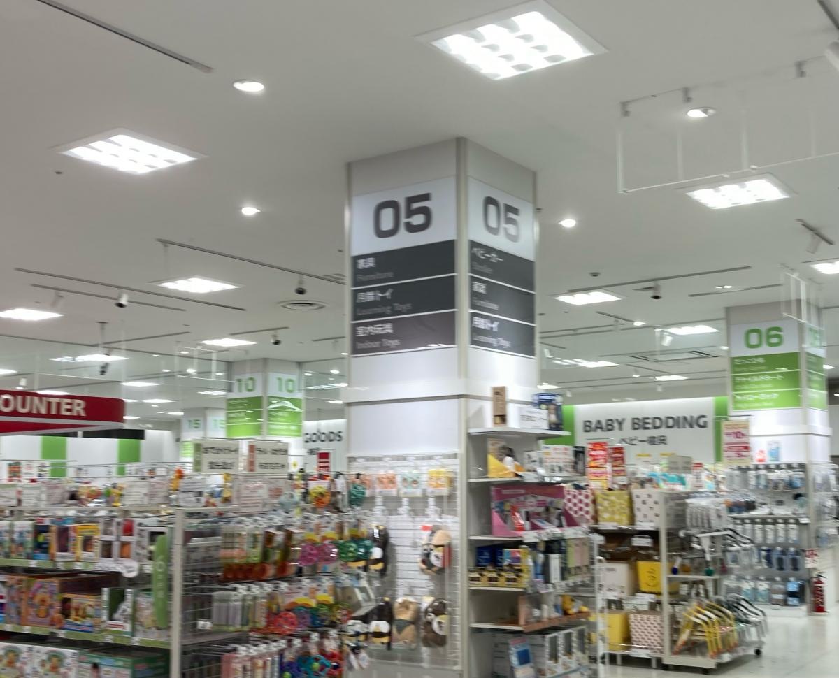5番エリア付近の外観。