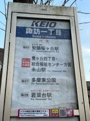 「諏訪一丁目」バス停留所