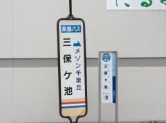 「三保ケ池」バス停留所