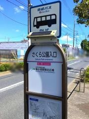 「さくら公園入口」バス停留所