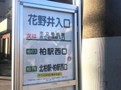 「花野井入口」バス停留所