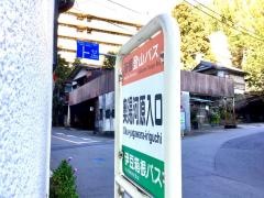 「奥湯河原入口」バス停留所