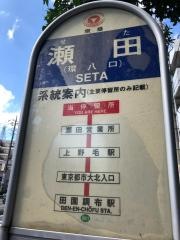 「瀬田(環八口)」バス停留所