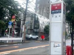 「白桜小学校入口」バス停留所
