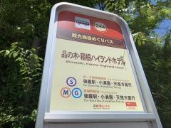 「品の木・箱根ハイランドホテル」バス停留所