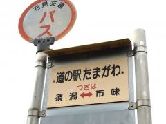 「道の駅たまがわ」バス停留所