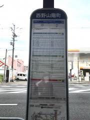 「西野山階町」バス停留所
