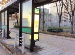 「芦原橋駅前」バス停留所