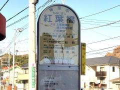 「紅葉橋」バス停留所