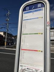 「日ノ岡」バス停留所