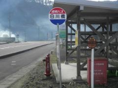 「白川橋」バス停留所