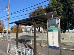 「天王寺川中学校前」バス停留所