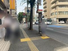 「荒江四角」バス停留所