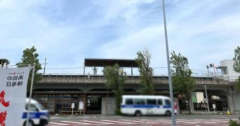 「夜須駅」バス停留所